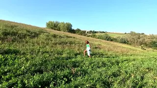 Indian Gypsy girl scared by monster (first video)