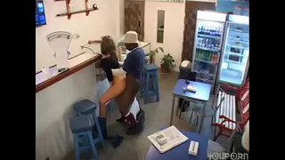 First interracial the employee finds me and also fucks me