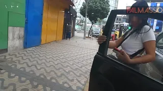STREET WHORE FUCKS IN CAR