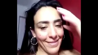 An Egyptian woman shows her pussy on the bed