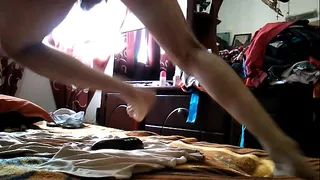 Multiple orgasms playing with my ass