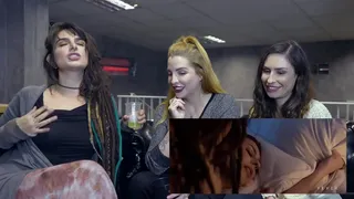 Dread, Clara and Emme together watching Wake Up movie