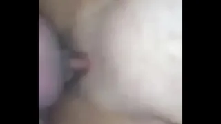Shaved pussy gets hammered from behind with multiple orgasms leaving legs shaking
