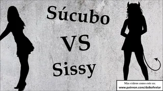Sissy VS demon woman. Anal training for your new pet.