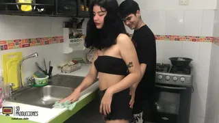 I give my stepsister a good fuck- Cum in her mouth