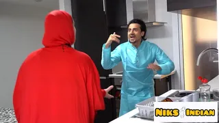 Muslim woman cheated on her husband and got her pussy fucked by a Hindu boy
