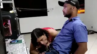I called the technician to update my computer and he sucked me on the table