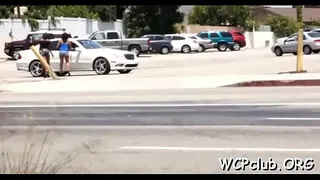 Dark dude bangs white gal