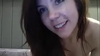 Delicious Veranika in sexy lingerie gets naked on webcam