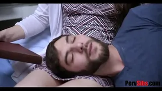Naughty stepbrother fucks even when sick