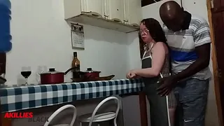 Albina from the rosinha pussy took the 's dick without a condom