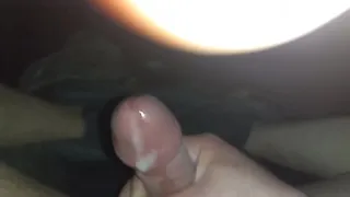 Running my hands up and down my dick for my neighbor while girlfriend is out
