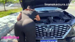NAUGHTY Japanese girl fucking with stranger on the road