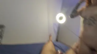 I caught the nerd reading manga and ate her pussy until she asked to stop