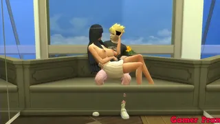 Naruto Cap 6 Hinata talks to her and they end up fucking. She loves her stepson's cock since he fucks her better than her husband Naruto