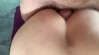 Anal in bathroom