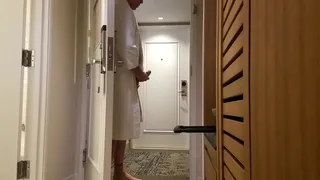 Cumshot in hall