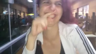 Guy being sucked by two amidst the crowd - Legs - Luccy Joplin