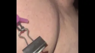 Put steel clamps on my tender nipples