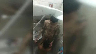 I took the new one in the bath