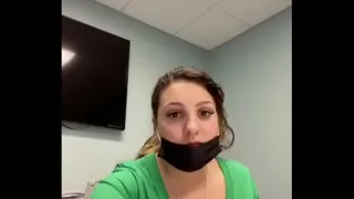 Milf shows off at job