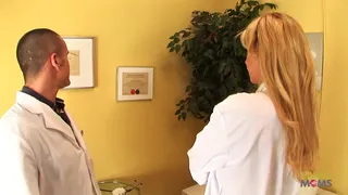 Big boobs milf loving her visits at the chiros office