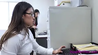 ASIAN teen sluts fuck BOSS