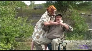 Two elderly people go fishing and find a young girl sunbathing