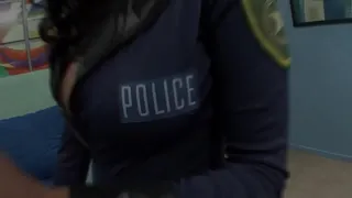 Lacey sucks his cock before arresting the boy