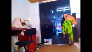 masturbating at work office