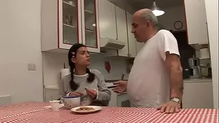 Old man fucks a little bitch