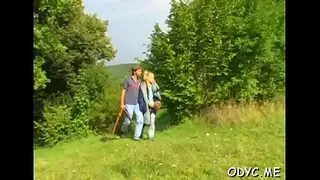 Old chap gets his dick moist