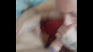 Oral home hot young boy and old sexy woman