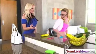 Haley masturbates and gets fucked by stepmom