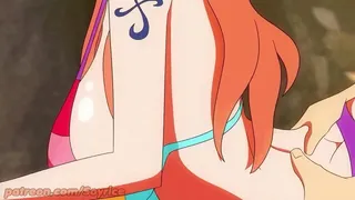 Nami on the beach