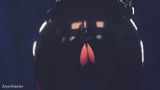 Hot Rubber Big Ass MILF Arya Grander Teasing in Shiny Clothes