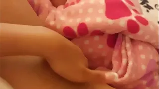I woke up very horny and stuck all my fingers in my tight, hot vagina