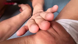 Big Clit of Hot Babe , Strong Orgasm