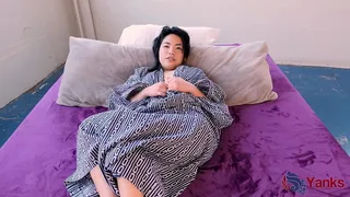 Cute Chubby Asian Hope Gold Connects wirh her Body via Masturbation and Orgasms