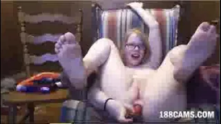 Pale blonde anal
