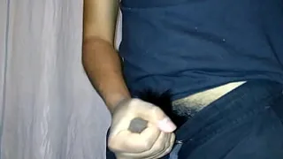 Handjob alone