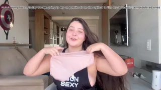FLORA FAVARETTO DOING A PANTY TRIAL