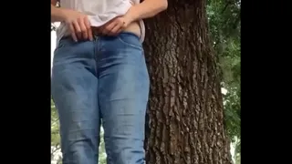GoddessAmandaxxx teasing  & squirting outdoors