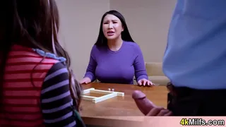 Asian sluts trying big white cock for the first time
