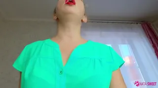 LOVER SEXWIFE IN STOCKINGS PUT FULL CONDOM OF CUM IN PANTIES  AS A GIFT CUCKOLD - NATA SWEET