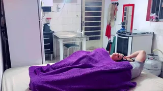 A woman invaded our house in the early hours of the morning while running away from the biker! My husband and I couldn't stand it and started sucking this hot naughty girl with her wet pussy! (complete Seher and red)
