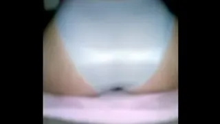 wife in her white panties rides