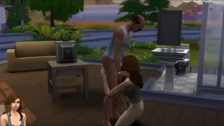 Mature Slut Returns To Neighbor Rough Sex Sims 4