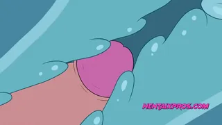 Taking it all in with pleasure | 2D Parody Cartoon