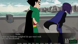 Parody game of Teen Titans ep 14 Training fight with Raven